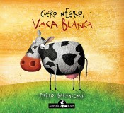 Cuero negro vaca blanca (Rústica)