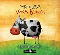 Cuero negro vaca blanca (Rústica) - 